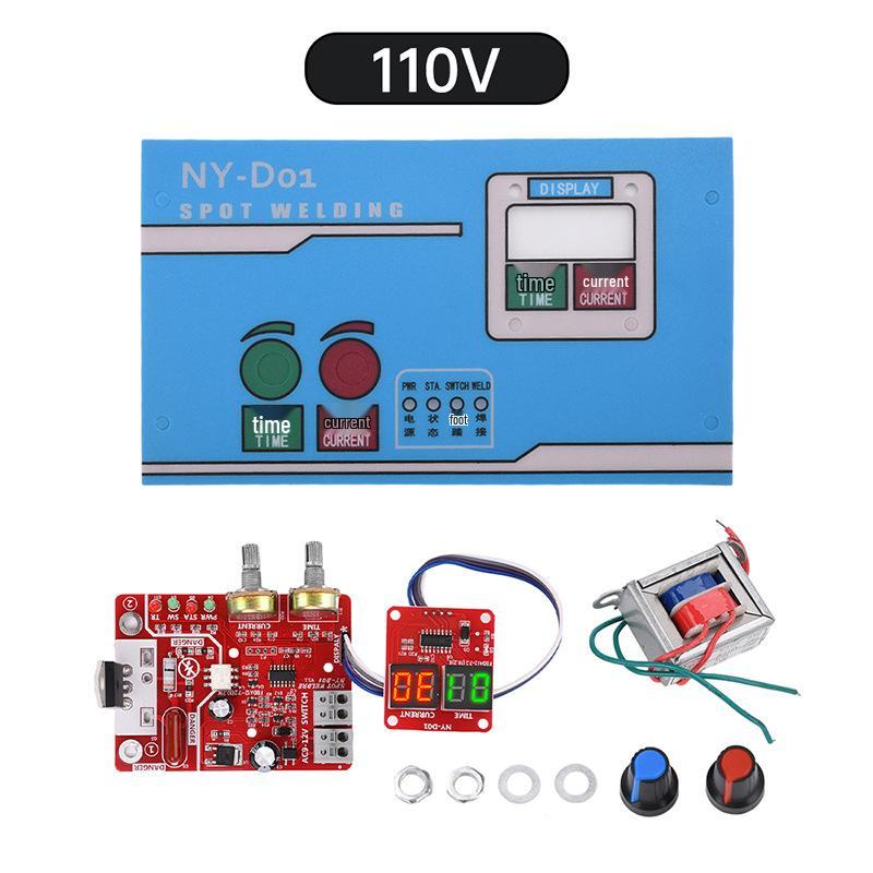 NY-D01 Digital Spot Welder Control Board with Adjustable Time & Current, 100A Microcontroller Display