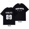 Camiseta com Estampa Gráfica Rock Band Tokio Hotel Kaulitz Moda Punk Manga Curta Casual Hip Hop Streetwear Tamanho Plus Camiseta Feminina