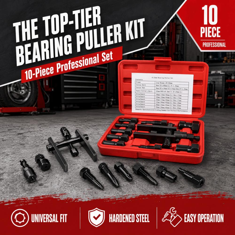 10PCS Clamping Range 8-65MM Bearing Puller Set Internal Extractor Kit  Motorcycle Maintenance
