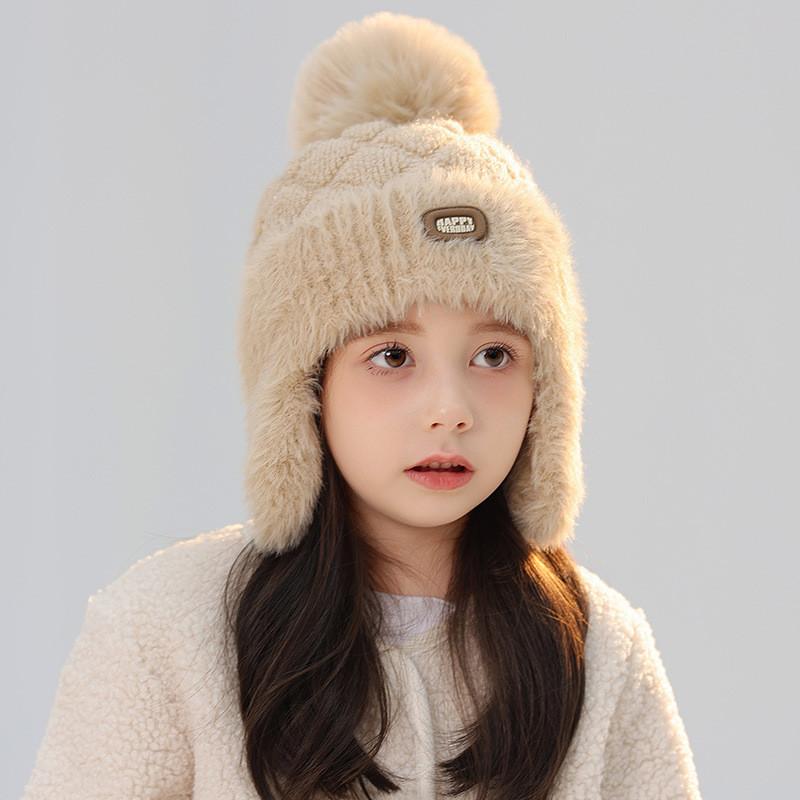 Knit Hat For Girls And Boys With Thermal Fleece Warmth For Winter And Fall Season