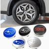 4 Stück 60mm Auto Radnabenkappen Reifenabdeckungen Emblem für Subaru XV WRC WRX BRZ FORESTER TRIBECA IMPREZA LEGACY OUTBACK STI