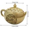 1Pc Mini Retro Style Alloy Incense Burner Buddhism Lotus Censer Bronze Dragon And Phoenix Water Bottle Incense Burner