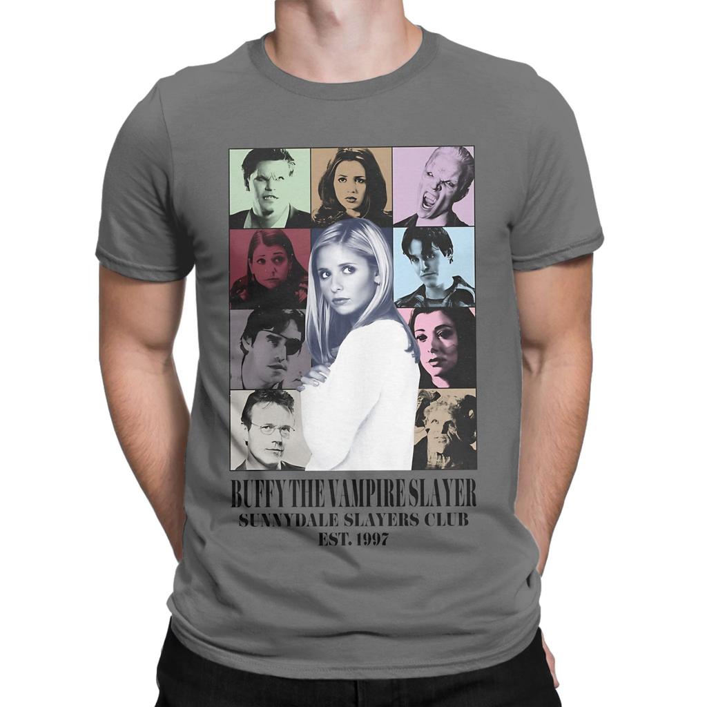 bBUFFY THE VAMPIRE SLAYER THE ERAS TOUR Funny 100 Cotton TShirt Buffy The Vampire Slayer Band Tops Tees For Unisex