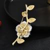 National Style High-End Elegant Natural Fritillary Plum Blossom Brooch Fashionable High-End Shell Magnolia Corsage Women'S Accessories