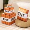 New Tnt Plush Pillow Cube Bomb Toy Key Chain Pendant Soft Plush Stuffed Toys Xmas Birthday Gifts For Kids Spoof Decoration