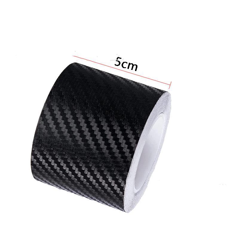 5M DIY Nano 3D Carbon Fiber Car Stickers Door Sill Protector Bumper Tape Car Protector Strip Waterproof Protection Film