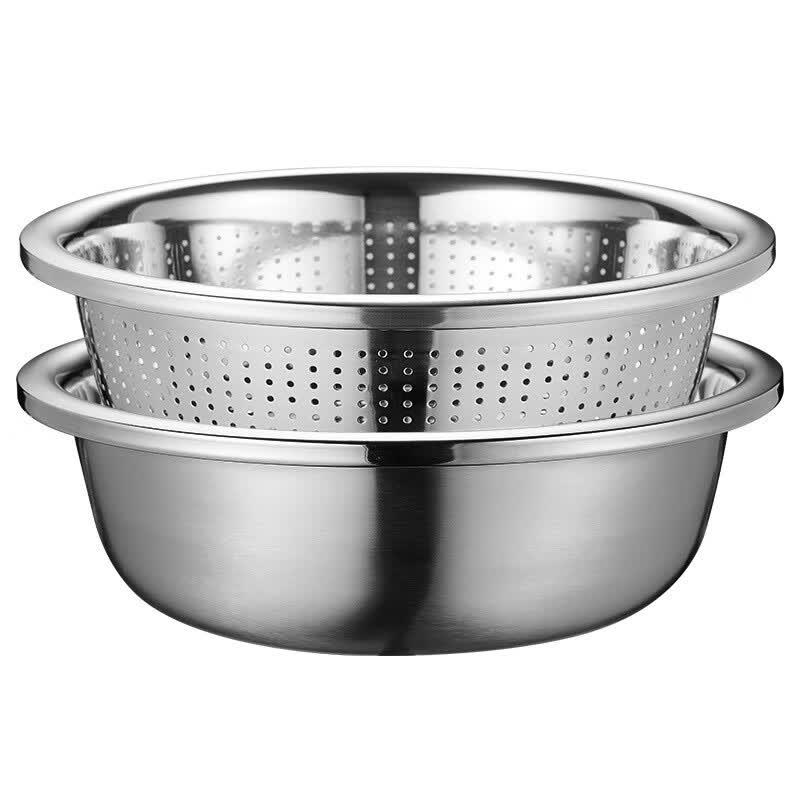 HUIHUADU 304 Stainless Steel Rice Washing Sieve & Colander