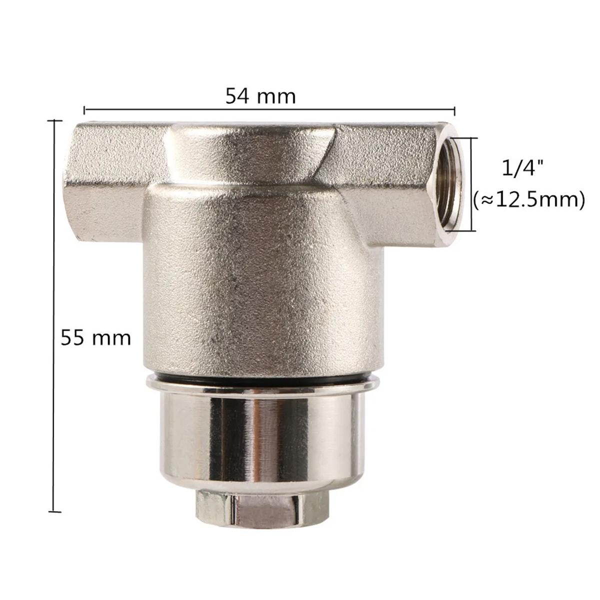 

1/4 Female Thread High Pressure Water Purification Filter Kit 3/8 Pipe Garden Misting System Pipeline Impurities Purification (as the picture,3/8 )