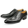 Fashion Luxury Men Leather Shoes Top Layer Cowhide Pointed Toe British Business Office Formal Male's Footwear Natural Handmade Free Ship