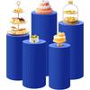 Polyester Desserts Tablecloth Reusable Party Wedding Decor DIY Cylinder Cover  Cake Column Backdrop