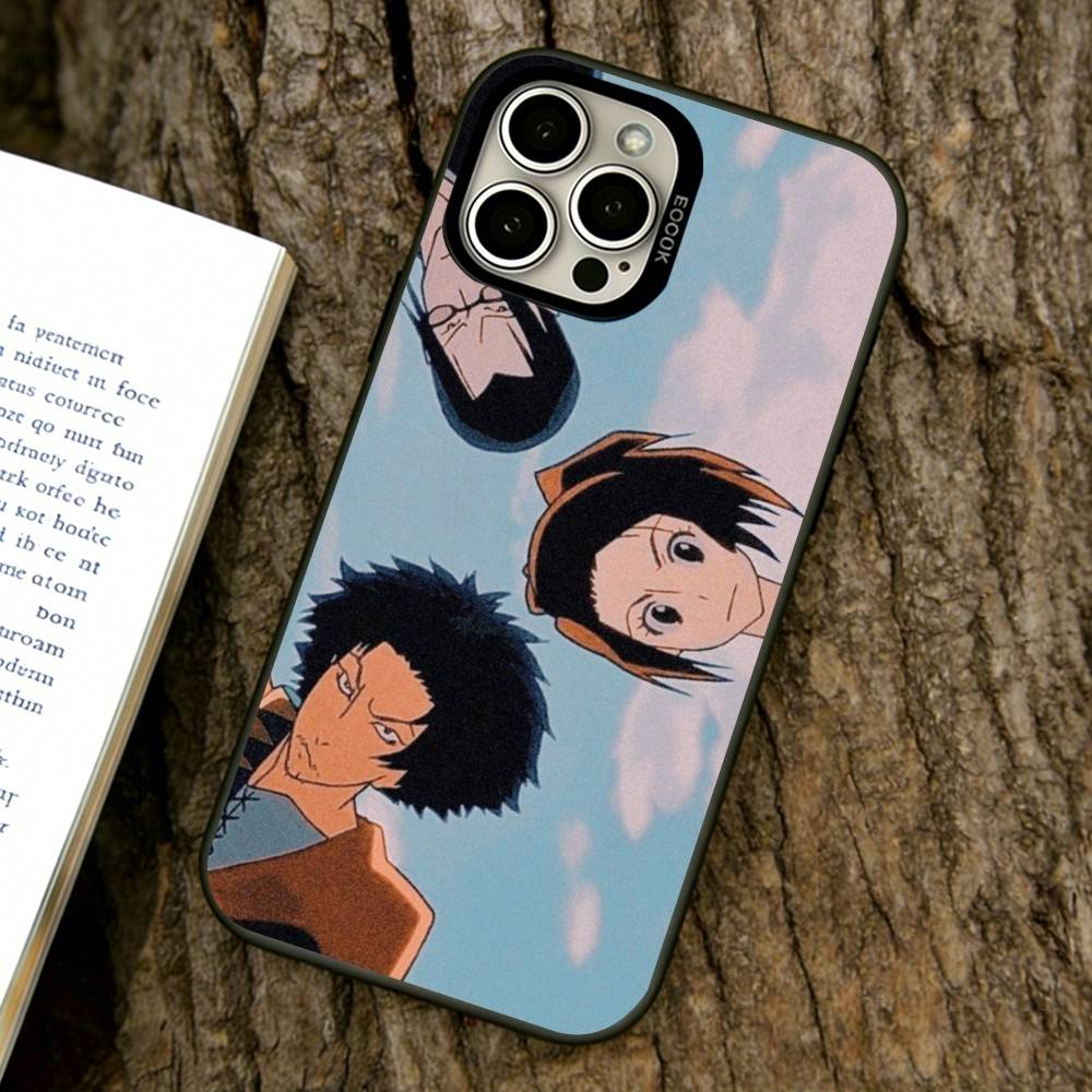 Samurai Champloo Phone Case For iPhone 17,16,15,14,13,12,11 Plus,Pro Max,XS,Colorful Silver Black Cover