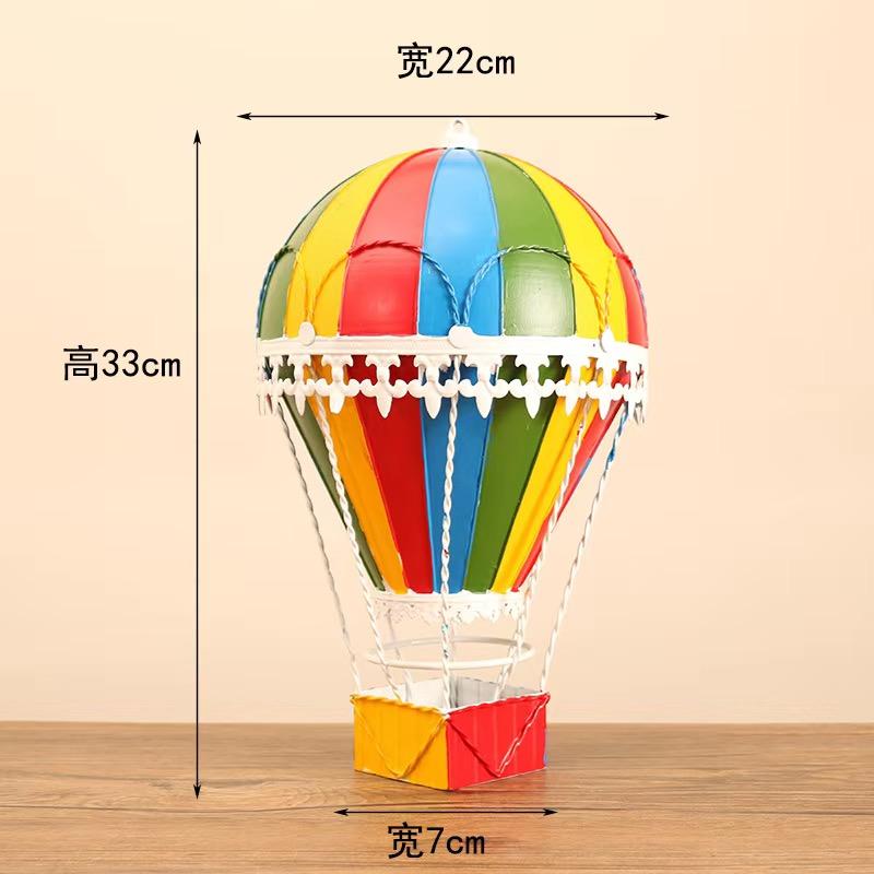 Moderní model horkovzdušného balonu ze železa Evropa Nástěnné ozdoby Kouzlo Umělecká dekorace Dětský pokoj Turecko Balónky Domácí dekorace