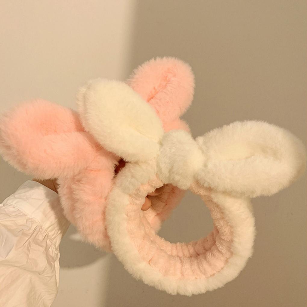 Cute Animal Ears Makeup Hair Band Wide Applications Comfortable To Wear Skin Care Hair Band Headband