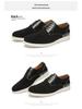 2024 British Style Men's Retro Derby Shoes: Genuine Leather, Round Toe, Lace-Up, Frosted Cow Suede for Spring & Autumn.