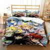 SAO Anime Art Print Three Piece Bedding Set Fashion Article Beds Quilt Covers Pillowcases Duvet Cover for Boys Adults