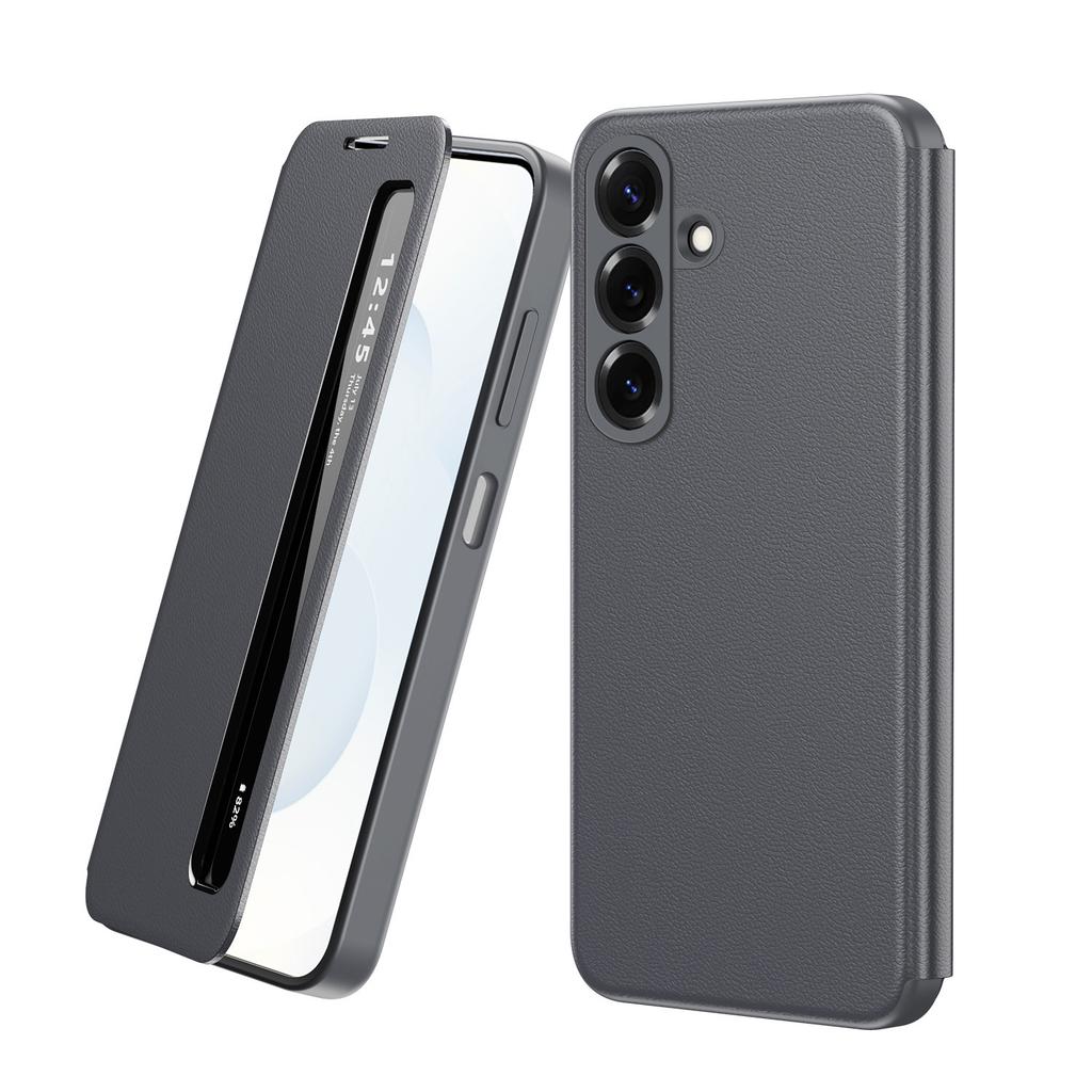 S26FE, Smart Window Case, APP Wake Up/Sleep, Wallet Phone Card Cover For Samsung Galaxy S26 FE Card Pocket Holder