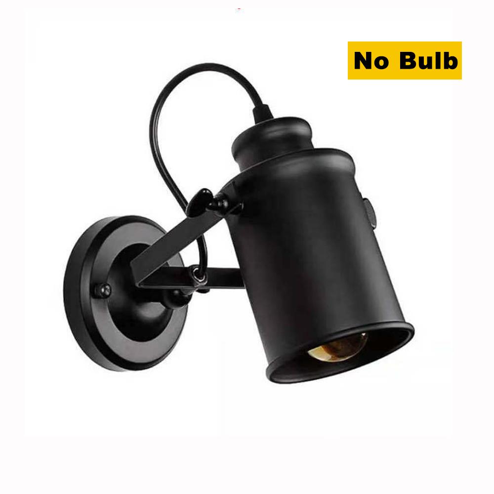 Retro Industrial LED Wall Lamp Iron Light Rustic Interior Iron Wall Sconce For Bedroom Balcony Hallway Home Decor Fixture