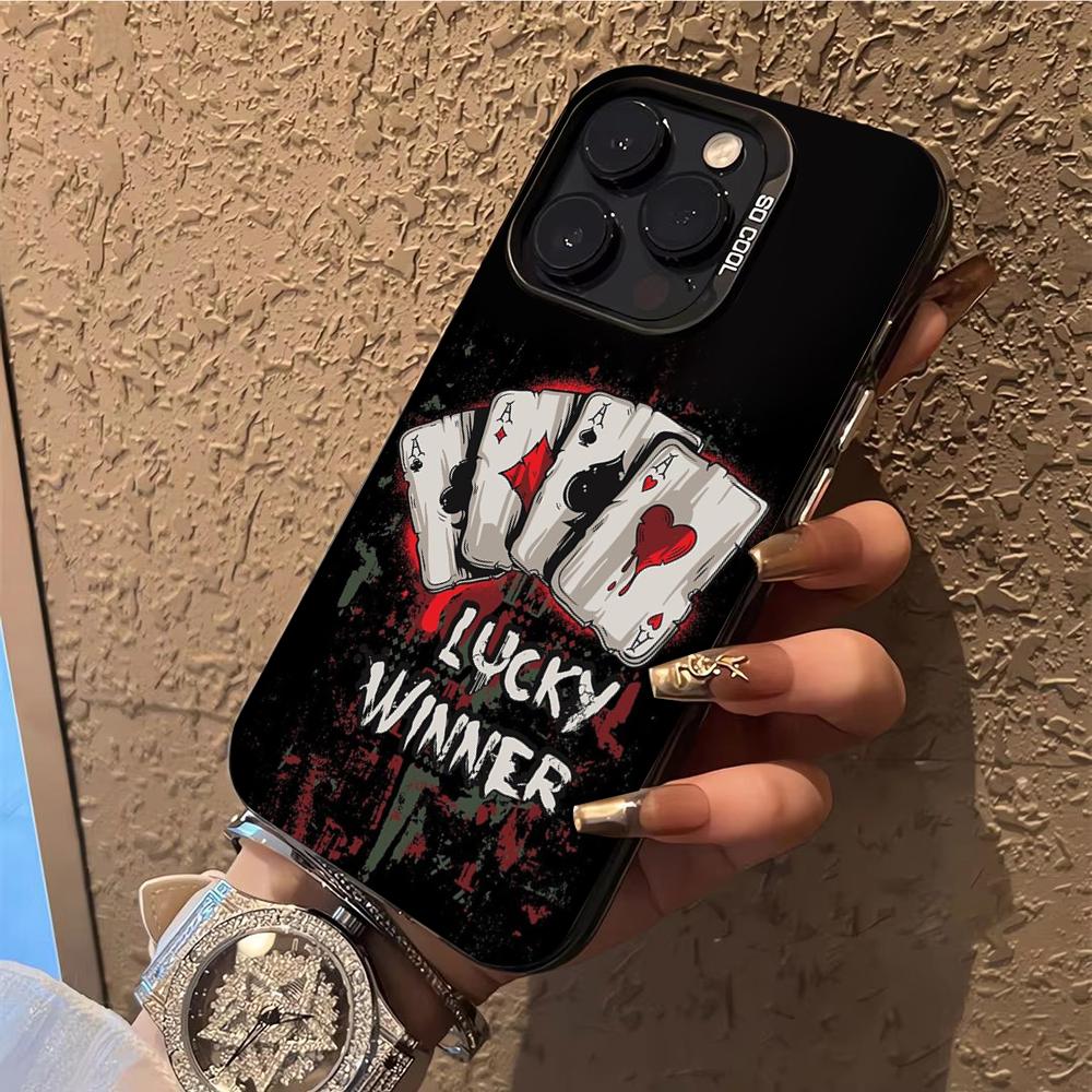 

Ace of Spades Poker Phone Case Phone Case For iPhone 14 16 15 11 12 13 Pro Max Mini Plus Shockproof Cover iPhone14Pro