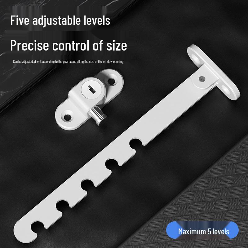 Child Safety Windproof Lock for Inward UPVC Windows - Ventilation Limiter Bracket