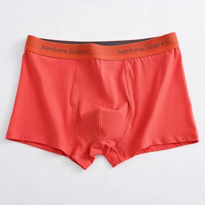 Men's Large Antibacterial Cotton Boxer Briefs - Comfortable, Breathable, Seamless.