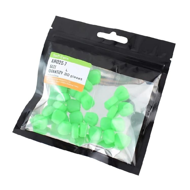

30lots Bright Colored Plastic Bobbers Multicolor Plastic Corn Floaters for Enhances Visibilities In Freshwaters Fishing зелений