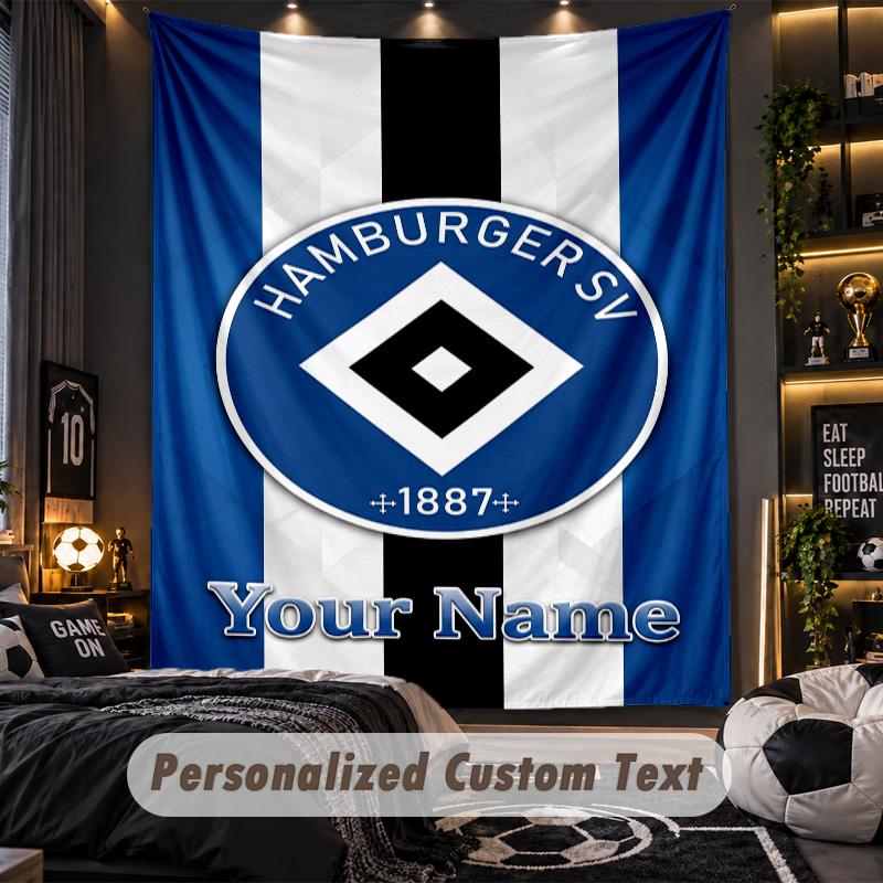 TapestryHamburger SV Custom Name Text Personalized Wall Hanging Tapestry Home Wall Decor