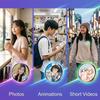 Anime E-Badge Display Pin 1.7 Inch Touch Screen LED Button Collectible Cyber Dynamic Images GIFs Short Videos Gift for Friends