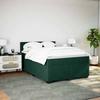 Maison Exclusive - Sommier à lattes de lit et matelas Vert foncé 140x200cm Velours