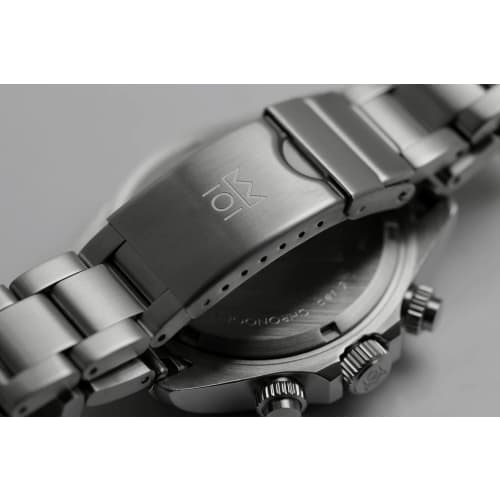 [HYAKUICHI 101] No.11 Hyakuichi Diver's Chronograph Watch with Ceramic Bezel, Black and Ivory, BKIV