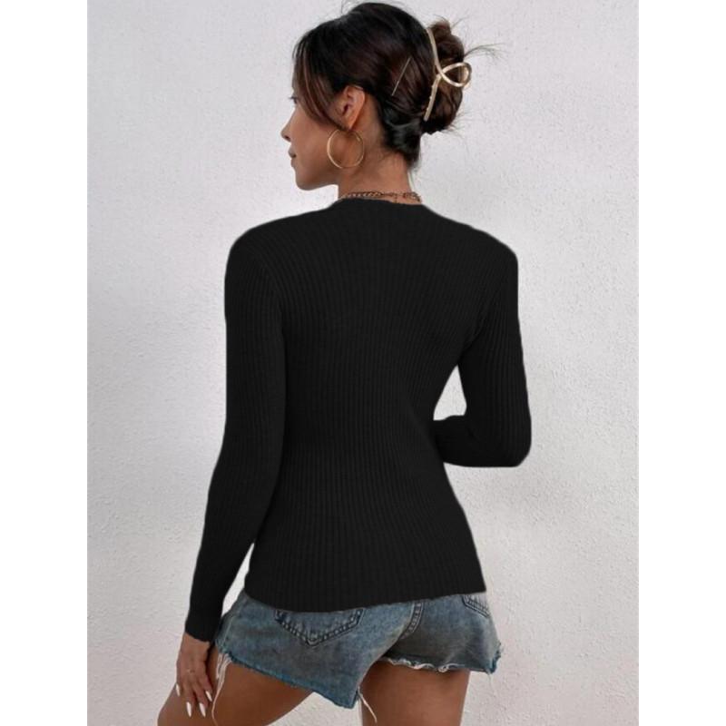 Autumn Square Neck Pullover Sweaters Women Knitted Sweater Top Winter Knitwear Bottoming Sweater Blouse
