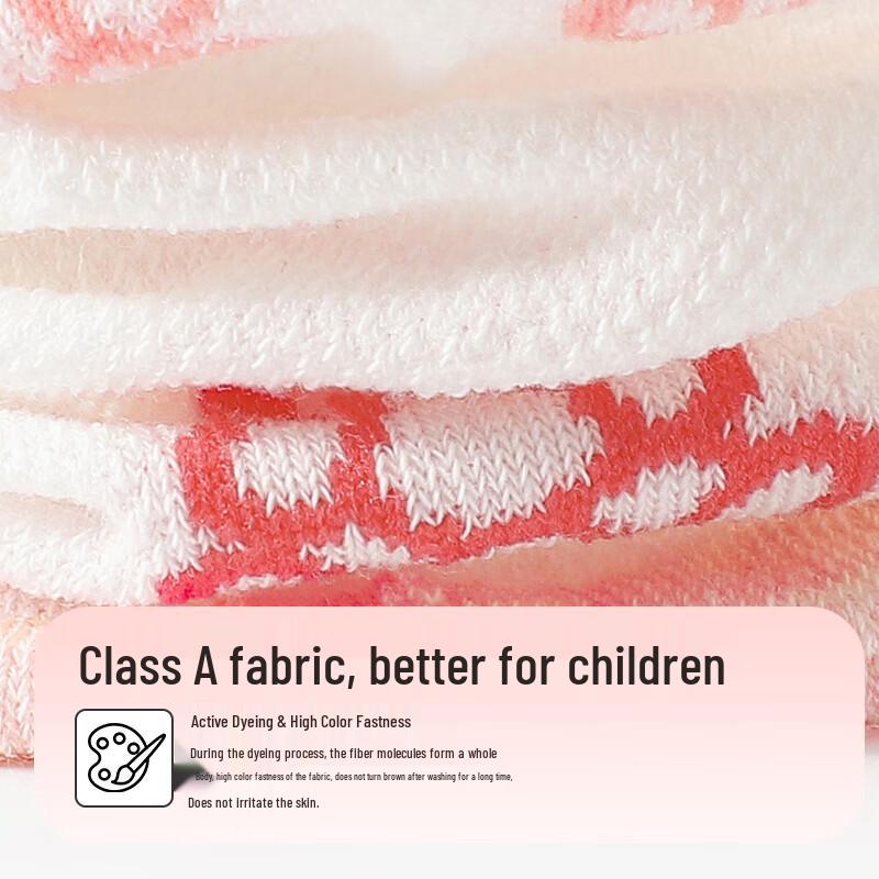 Langsha Girls' Summer Thin Breathable Cotton Mesh Short Socks