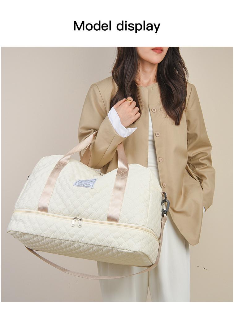 Women's Short Trip Lightweight Water-Repellent Travel Bag, Large Capacity Handheld Luggage and Portable Hospital Storage Bag