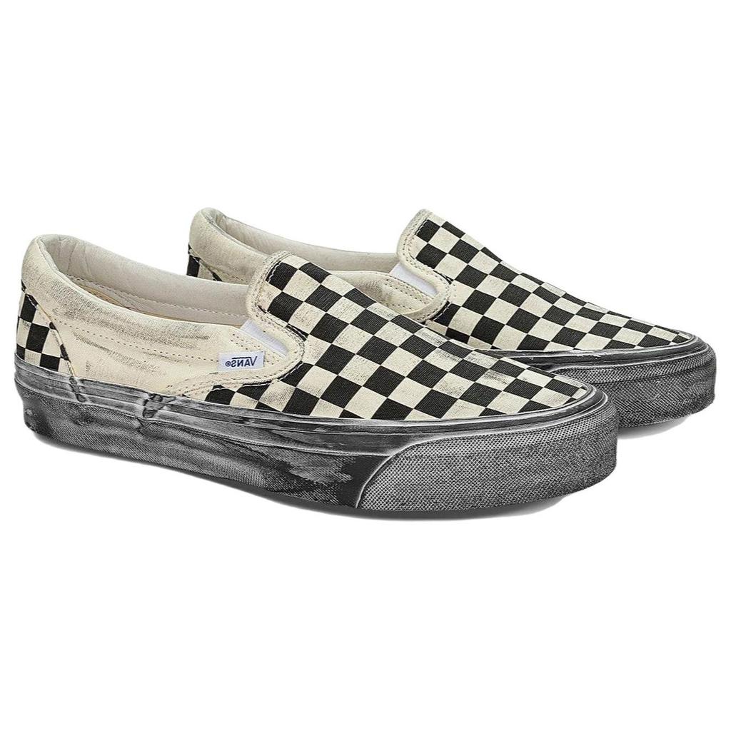 Vans OG קלאסי סליפ-און LX מודגש - משבצות שחורות נעלי סניקרס יוניסקס VN0A32QNBKC