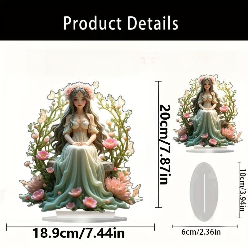 Boho Style Acrylic Elf Tabletop Decor, Multipurpose Home & Office Decoration, Ideal Gift for Friends, for Maneki Neko Themed Decor, Nurseries, Home D