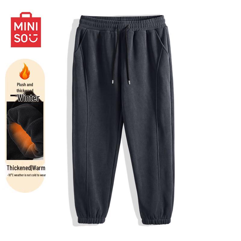 

MINISO Men s Winter Warm Corduroy Jogger Sweatpants 3XL