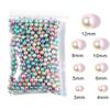 50-1000pcs/Lot 9 Colors No Hole Gradient Mermaid Imitation Pearls Beads Plastic Spacer Bead For DIY Jewelry Making Accessories