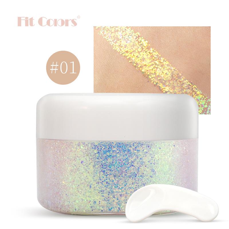 Fit Colors Starry Gel Seee Sequenant Dragon G -light Eye Shadow Face Body Phantom Cerpical Milk