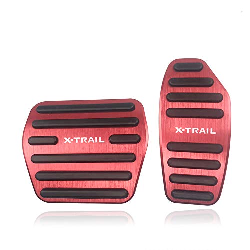 

LEXLEYS Новые педали из алюминия для X-Trail T33 T32 NT32 HT32 HNT32, накладки на педали газа и тормоза с противоскользящими резиновыми накладками, X-TRAIL Декоративные детали на заказ (красный