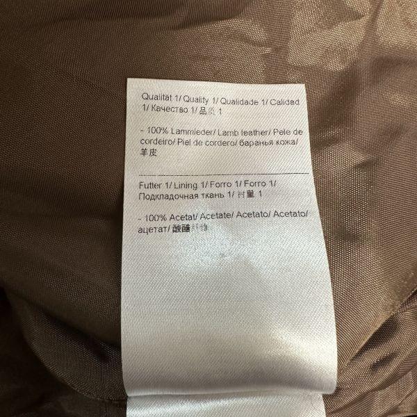 ESCADA SPORT Genuine Lamb Leather Sleeveless Dress 36 S Mini Knee Length Brown Dress(USED)