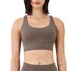 Double-sided Brushed Cross Back Sports Shockproof Gathered Yoga Fitness Vest