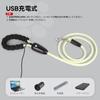 Colaseeme Dog LED Light for Medium and Large USB Visibility Range 500m Leash, Dogs, Rechargeable, (Colorful, 1.5m)
