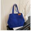 1Pc Women'S Tote Bag Canvas Sewing Thread Large Capacity Advanced Sense Handbag Convenient