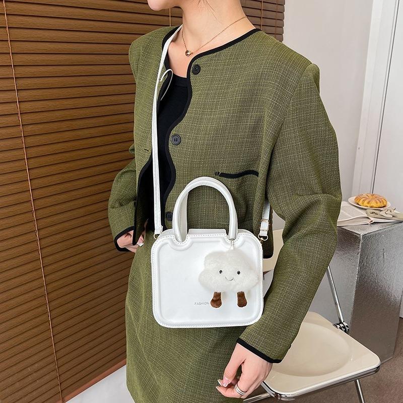 Retro Portable Biscuit Bag Small Bag Women's Spring and Summer New Trendy Fashion One Shoulder Crossbody Small Square Bag