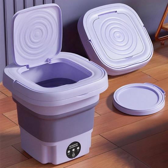 Folding Washing Machine Portable Mini Washer Powerful Decontamination Easy Operation