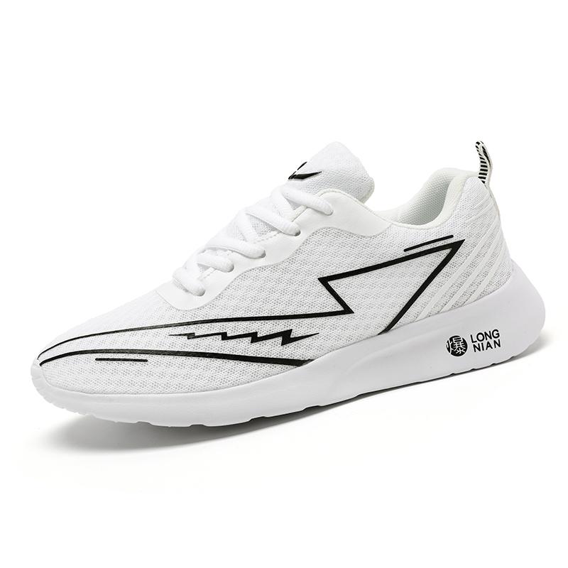 

Модные мужские и женские повседневные туфли, дышащая сетка, легкие кроссовки для активного отдыха, износостойкие, амортизирующие, унисекс, кроссовки 36 белый