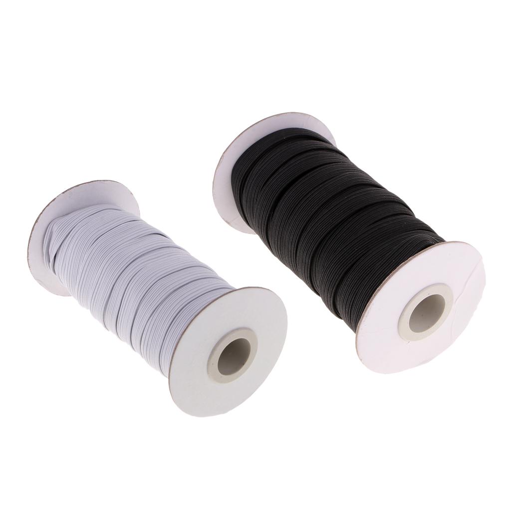 Beading Cord- 66 yard0.8mm Strong Elastic Stretchy Jewelry Bracelet Making Beading Thread Cord String Elastic Cord 1 Full Spool6 spool