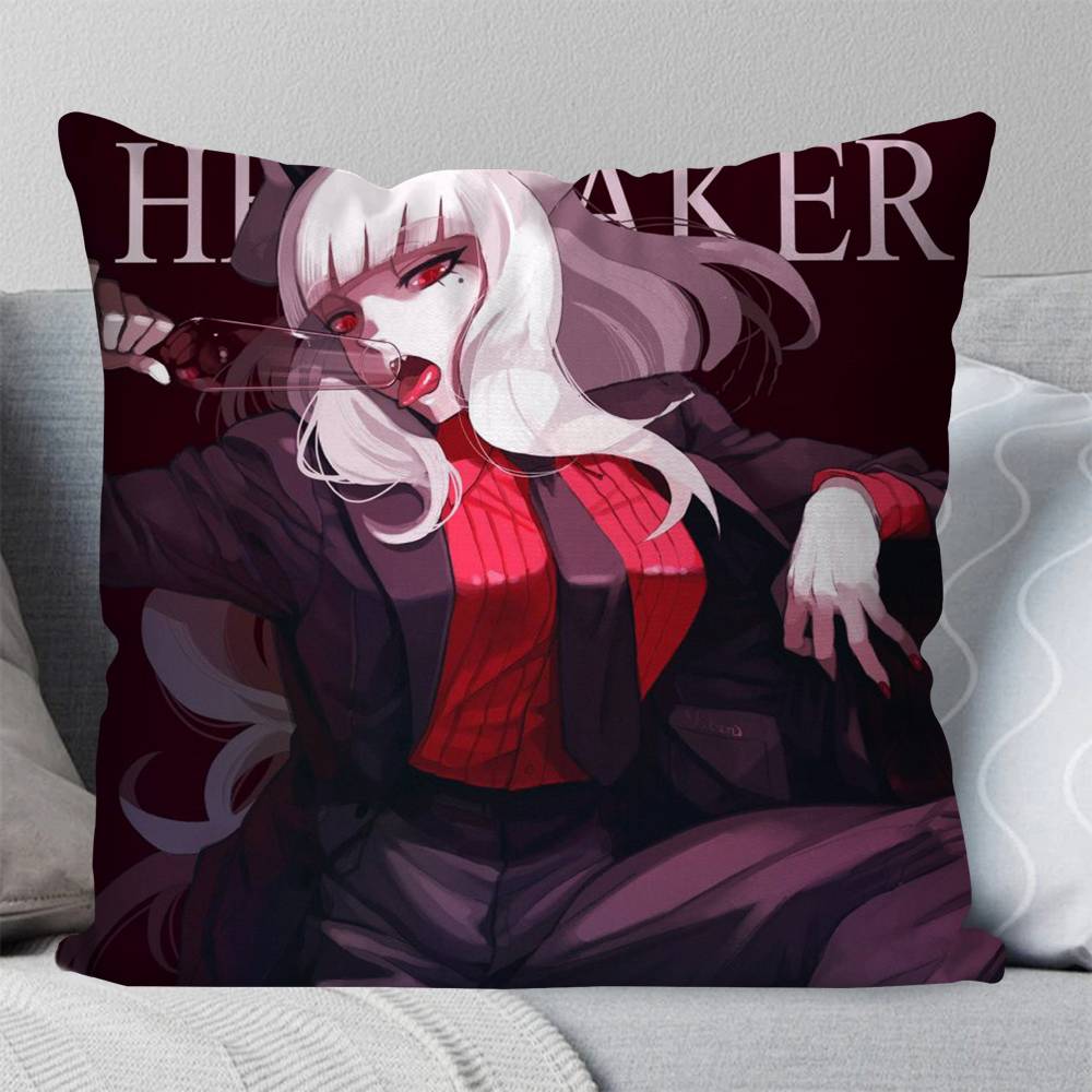 Helltaker Anime Pillow Case Fashion Square Pillowcase Bedroom Sofa Room Ins Decoration Leisure
