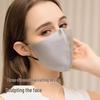 Women's Real Silk 3D Sunscreen Face Mask - Breathable, Washable, Adjustable Ear Straps
