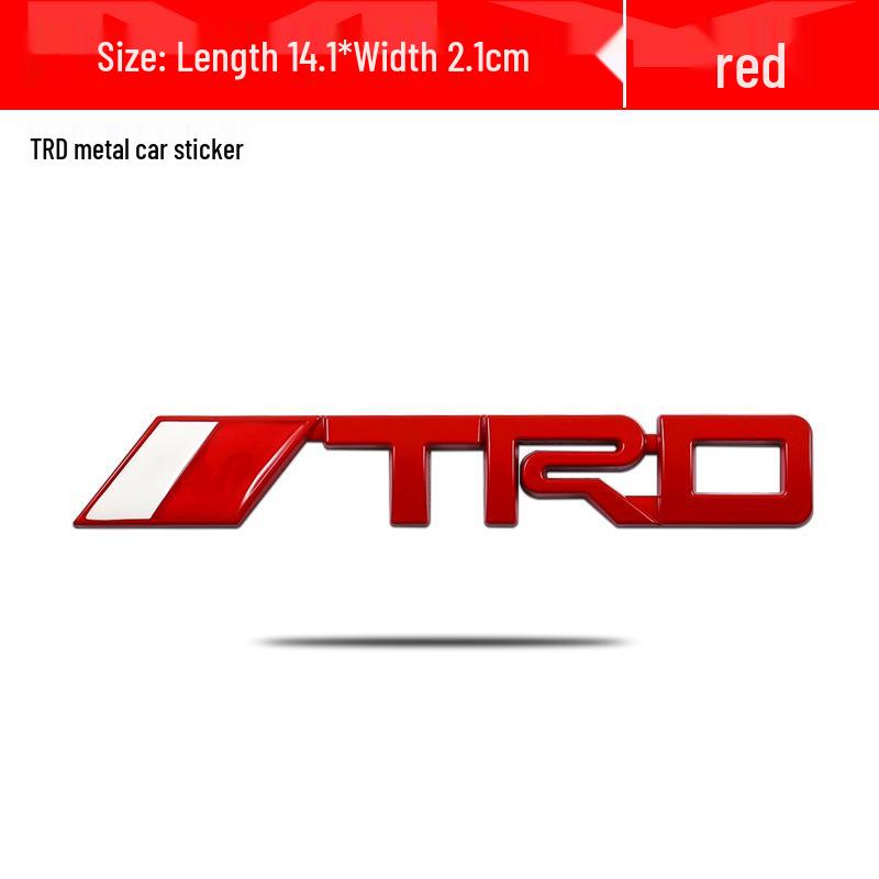 Toyota Reiz Camry Logo TRD Car Metal Personality Decal Sticker