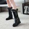 Size Mao Mao Strap Medium Boots 4331133 Cotton Boots Women'S Boots 7 Size Autumn And Winter Skinny Keep Warm Thick Bottom Increase